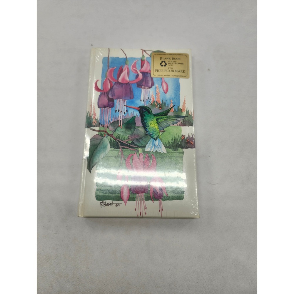 Vintage 1993 Paul Brent Hummingbird Floral Sealed Journal 160 Ruled Pages BB24